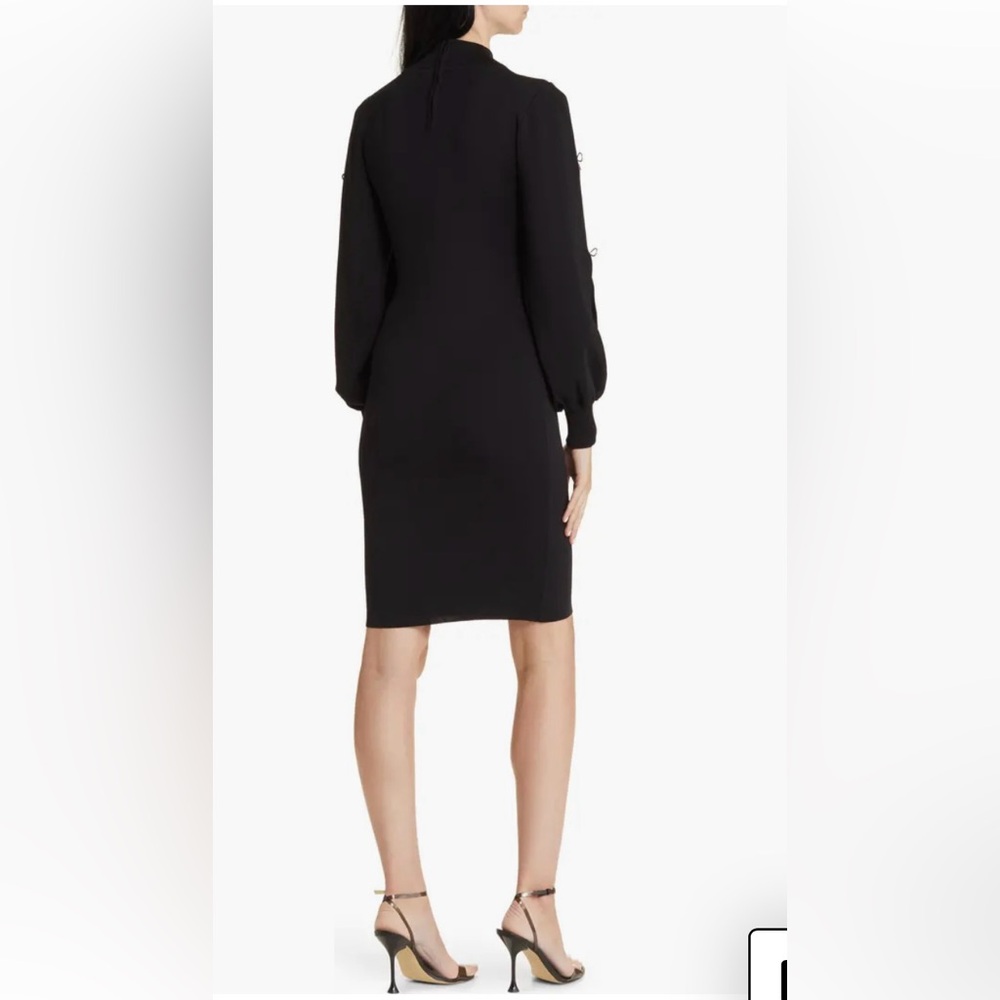 New Eliza J Black Long Sleeve Sweater Dress size XS - Picture 4 of 5